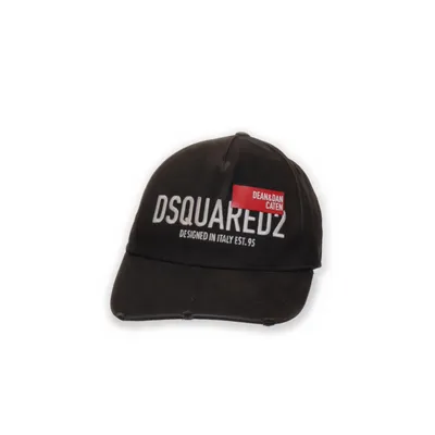 Baseballkeps (Svart, Grön) från Dsquared2 Bomull