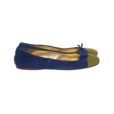 Ballerina's (Blauw, Geel) van Prada Suède
