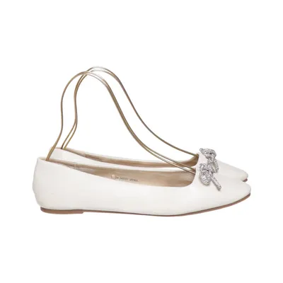 Ballet flats (White) from Clou Leather