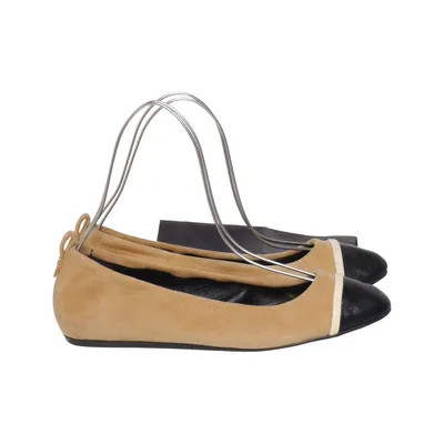 Ballet flats (Beige, Black) from Lanvin Suede