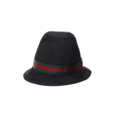 Bøllehat (Sort) fra Gucci Kashmir, Polyamid, Polyurethan, Uld