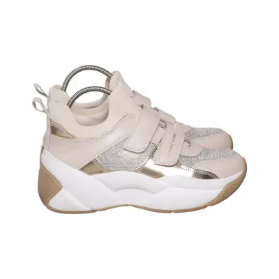 Sneakers (Beige, Guld, Hvid) fra Michael Kors Polyurethan