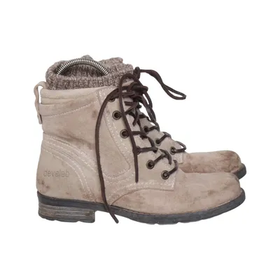 Bottes à lacets (Beige) de Develab