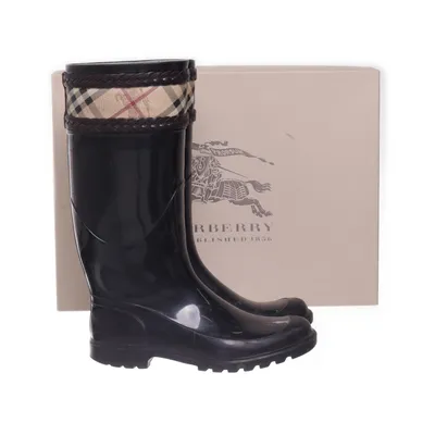 Rubber boots (Black, Multicolored) from Burberry