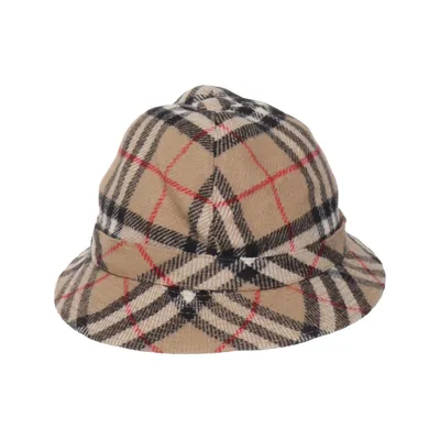 Buckethatt (Beige, Svart, Flerfärgad) från Burberry Viskos, Ull