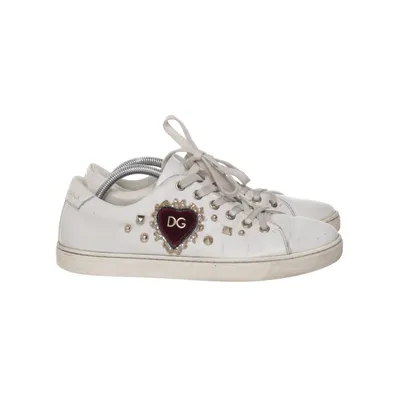 Sneakers (Velvet Heart Rose Patch) from Dolce & Gabbana Leather