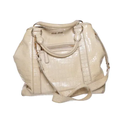 Handbag (Beige) from Miu Miu Leather