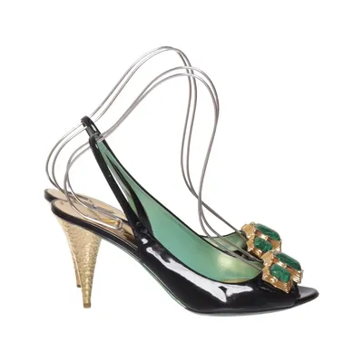 Sandales à talons hauts (Noir) de Miu Miu