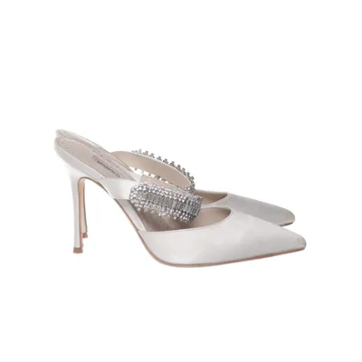 Mules (Lutara Pointed Embellished Crystal Heels) from Manolo Blahnik