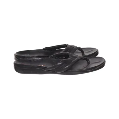 Teenslippers (Zwart) van Prada Linea Rossa Leer