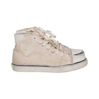 Canvas Sneaker (Court Classic) von Saint Laurent Baumwolle, Leder