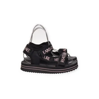 Sandales (Noir, Rose) de Versace Jeans Couture