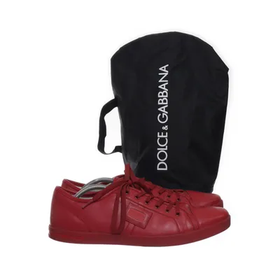 Sneakers (Red) from Dolce & Gabbana Leather