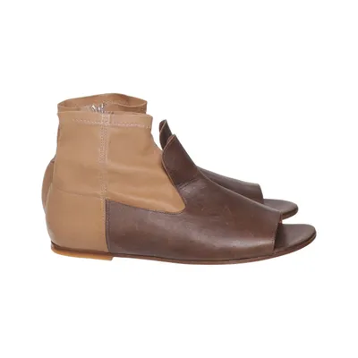Ankle boots (Brown, Beige) from Maison Martin Margiela Leather