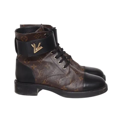 Schnürstiefel (Wonderland Twist Flat Ranger ) von Louis Vuitton Leder