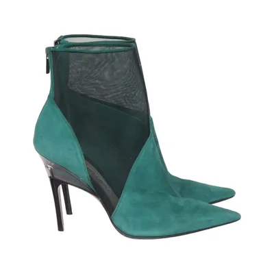 Bottes à talons (Vert, Noir) de Jimmy Choo Daim