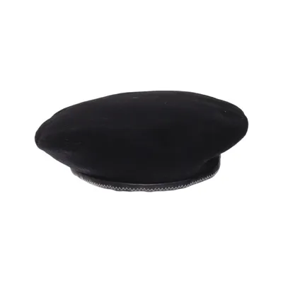 Beret (Black) from Emporio Armani Leather, Wool