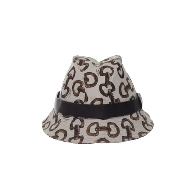Bucket hat (Beige, Bruin) van Gucci Katoen, Linnen, Leer