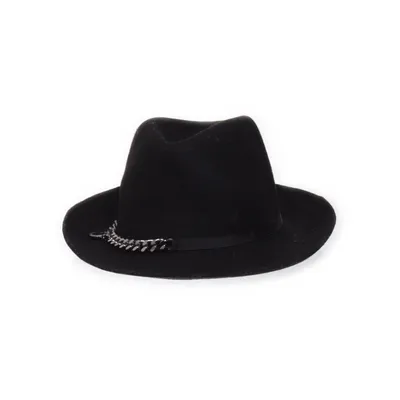 Chapeau en feutre (Noir) de Stella McCartney Laine