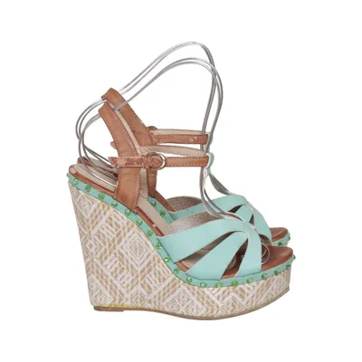 Wedges (Brown, Turquoise) from Vera Blum