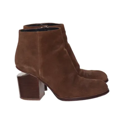 Bottes à talons (Marron) de Alexander Wang Cuir