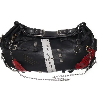 Handväska (Svart, Röd, Silverfärgad) från Dolce & Gabbana Skinn