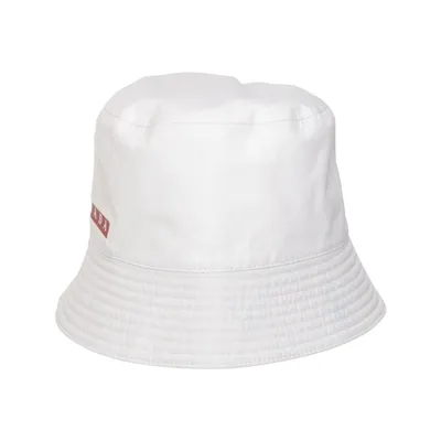 Buckethatt (Vit) från Prada Linea Rossa Bomull, Polyamid
