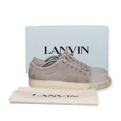 Sneakers (Grå) från Lanvin Skinn, Mocka