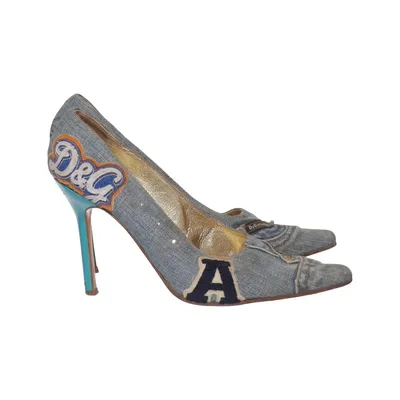 Pumps (Blue, Multicolored) from Dolce & Gabbana Leather