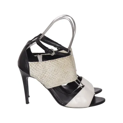 Sandales à talons hauts (Beige, Multicolore) de McQ by Alexander McQueen Cuir