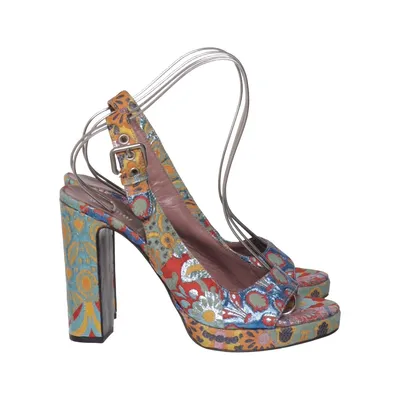 High heel sandals (Multicolored) from Miu Miu Leather
