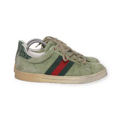 Sneakers (Green, Red) from Gucci Leather