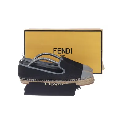 Espadrilles (Black, Gray) from Fendi