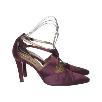 Sandales à talons hauts (Violet, Or) de Yves Saint Laurent Cuir