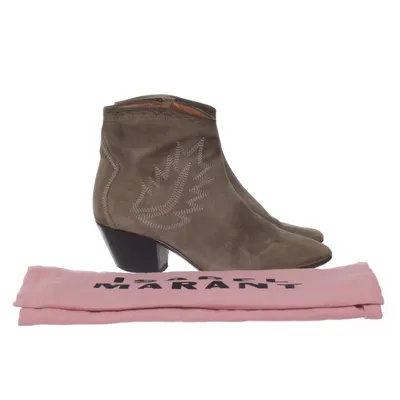 Heeled boots (Green) from Isabel Marant Suede