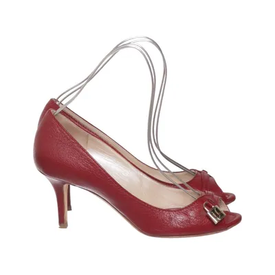 Escarpins (Rouge) de Christian Dior Cuir