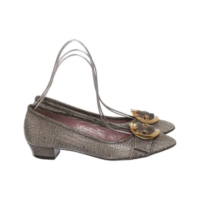 Pumps (Gray) from Miu Miu Leather