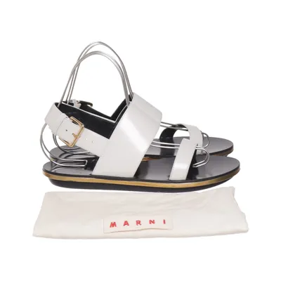 Sandaler (Vit, Svart, Guldfärgad) från Marni
