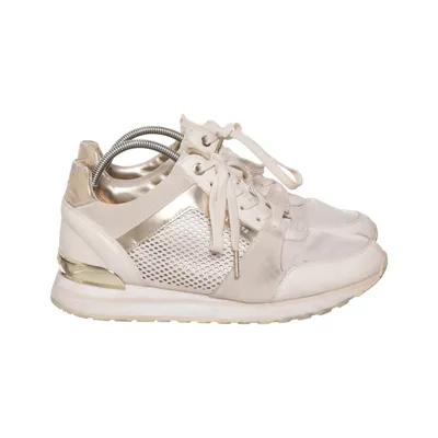 Baskets (Beige, Or) de Michael Kors Cuir