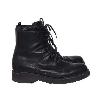 Laced boots (Black) from Prada Leather