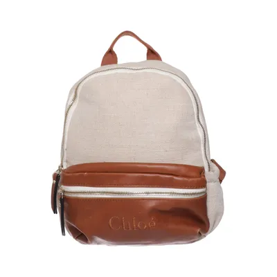 Ryggsäck (Beige, Brun) från Chloé Bomull, Skinn, Lyocell, Viskos