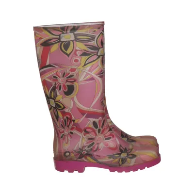 Rubber boots (Pink, Multicolored) from Emilio Pucci Leather