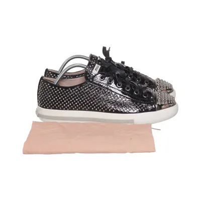 Sneakers (Svart, Silverfärgad) från Miu Miu Skinn