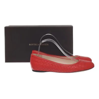 Ballerina's (Rood) van Bottega Veneta Leer