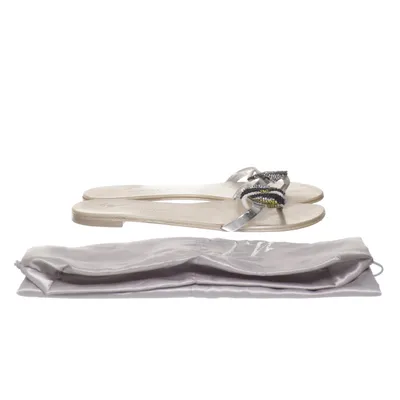 Slip-ins (Zilver, Meerkleurig) van Giuseppe Zanotti Leer