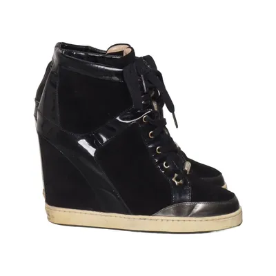 Keilschuhe (Schwarz) von Jimmy Choo Leder
