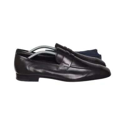 Loafers (Zwart) van Prada Leer