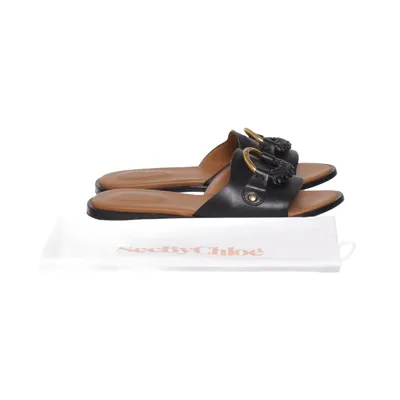 Pantoletten (Schwarz) von See by Chloé