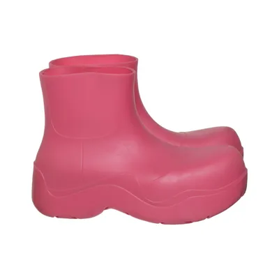 Bottines en caoutchouc (Rose) de Bottega Veneta