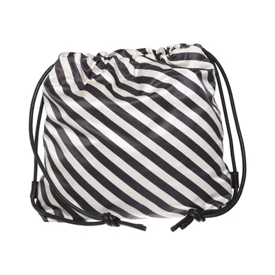 Rugzak (Zwart, Wit) van Dries van Noten Leer, Polyamide, Polyester